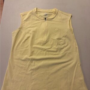 Yellow Sleeveless Women's golf Top